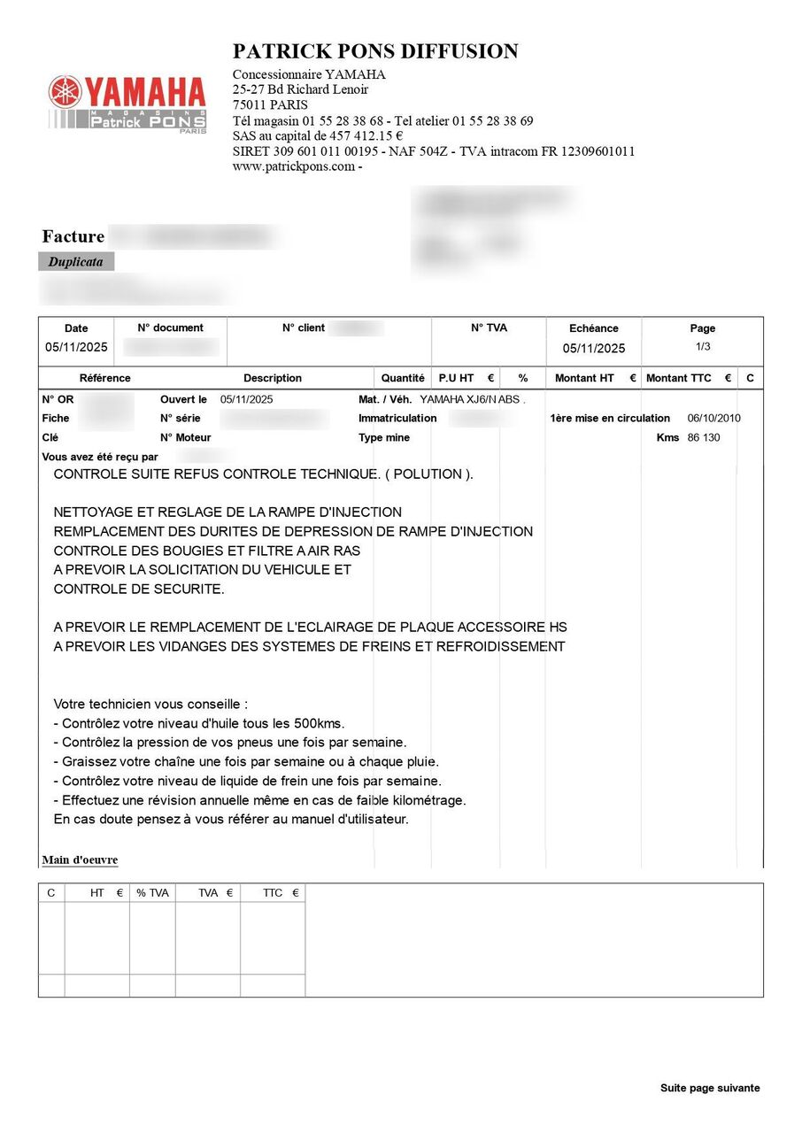 Photo YAMAHA XJ6 N FULL ABS