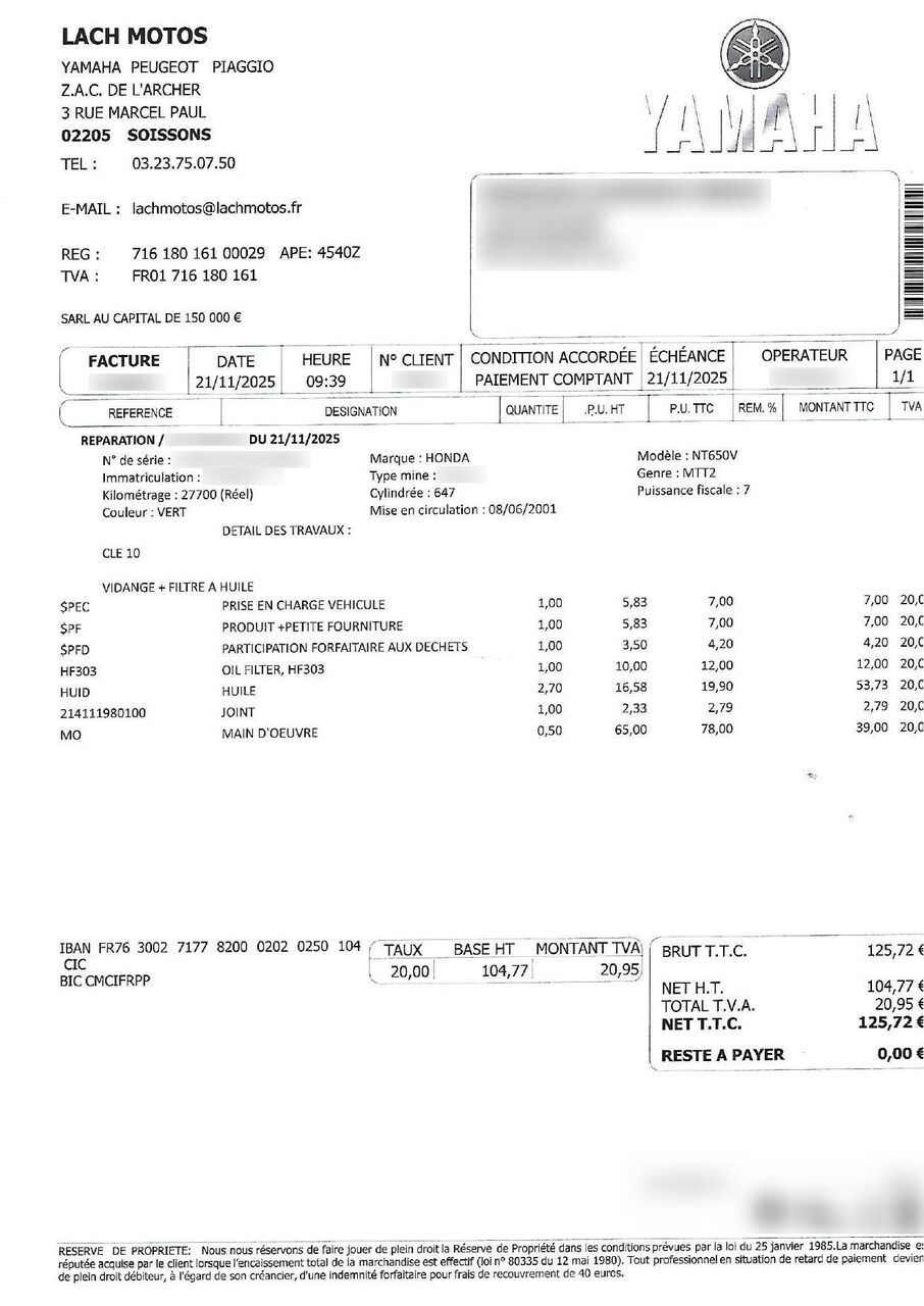 Photo HONDA DEAUVILLE 650