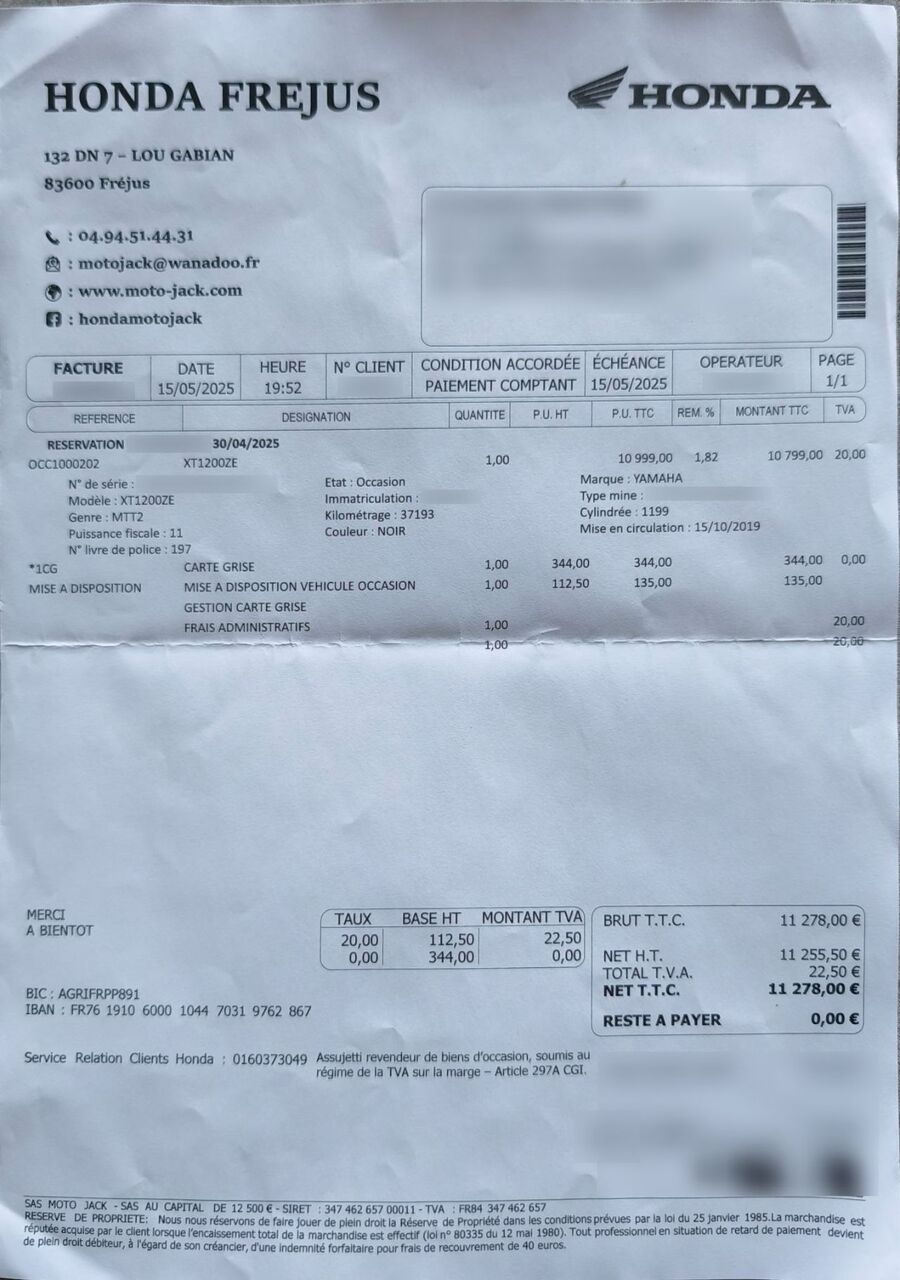 Photo YAMAHA SUPER TENERE