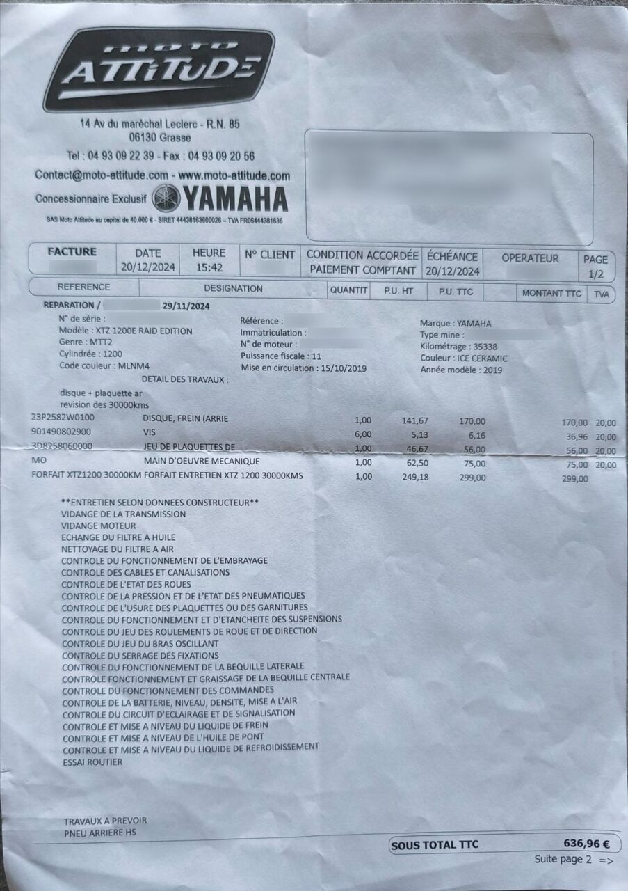 Photo YAMAHA SUPER TENERE