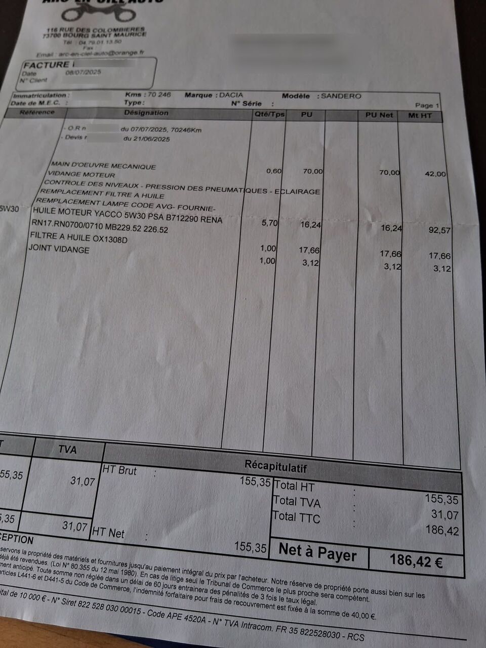 Photo DACIA SANDERO II 1.5