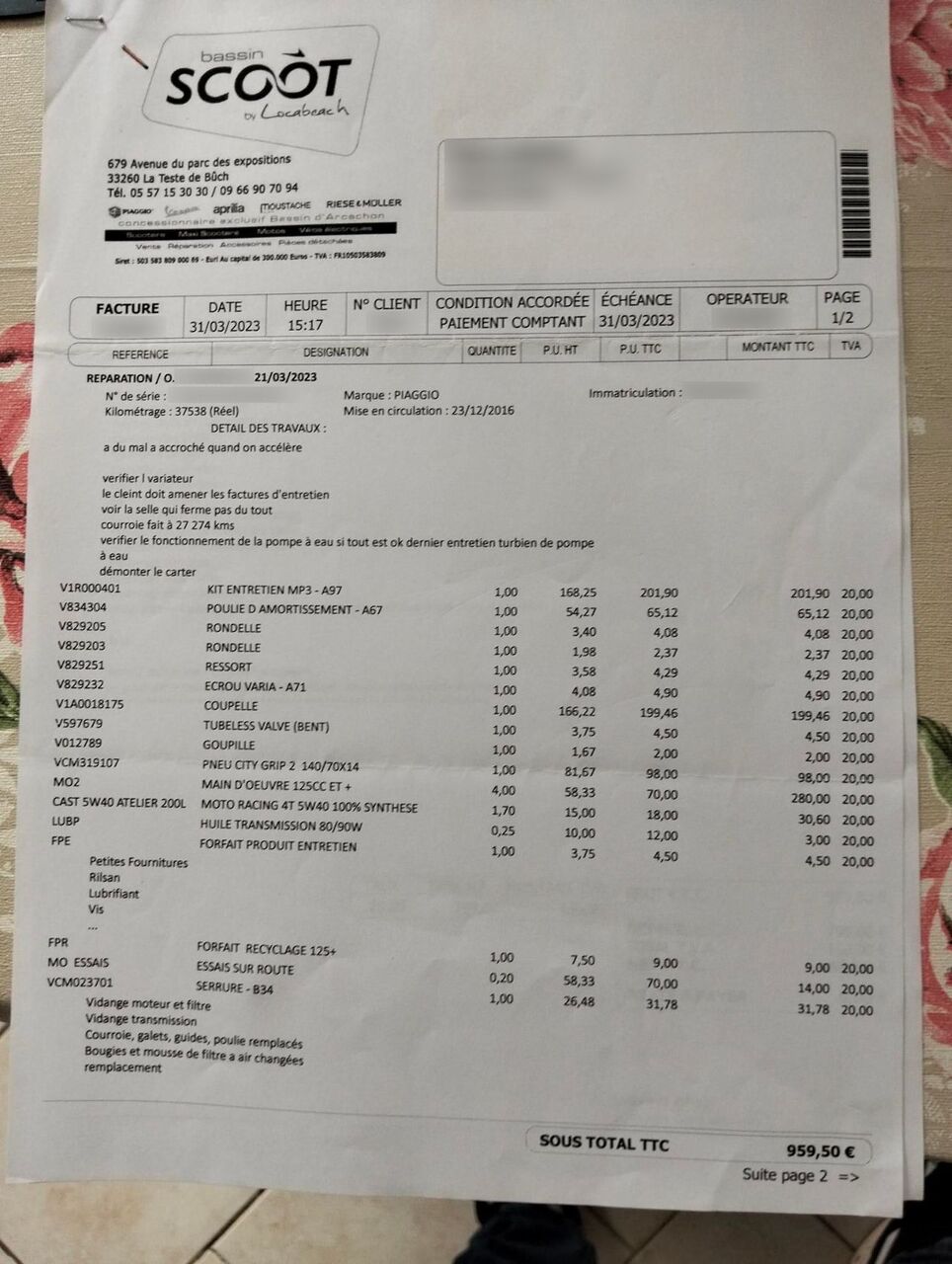 Photo PIAGGIO MP3 500 LT MP3