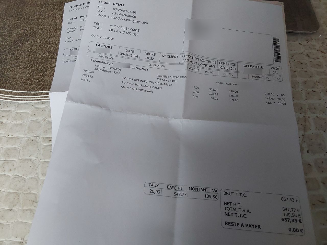 Photo PEUGEOT METROPOLIS 400