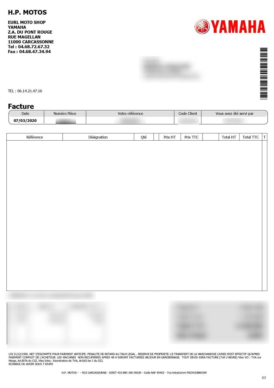 Photo YAMAHA MT 07 FULL ABS