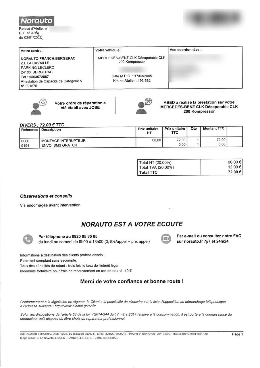 Photo MERCEDES BENZ CLK II