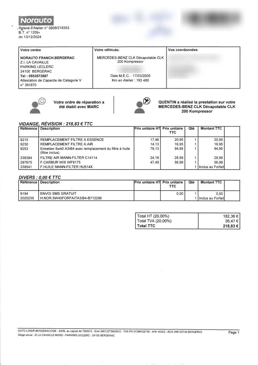 Photo MERCEDES BENZ CLK II
