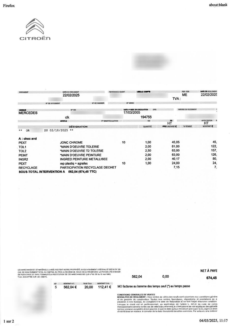 Photo MERCEDES BENZ CLK II