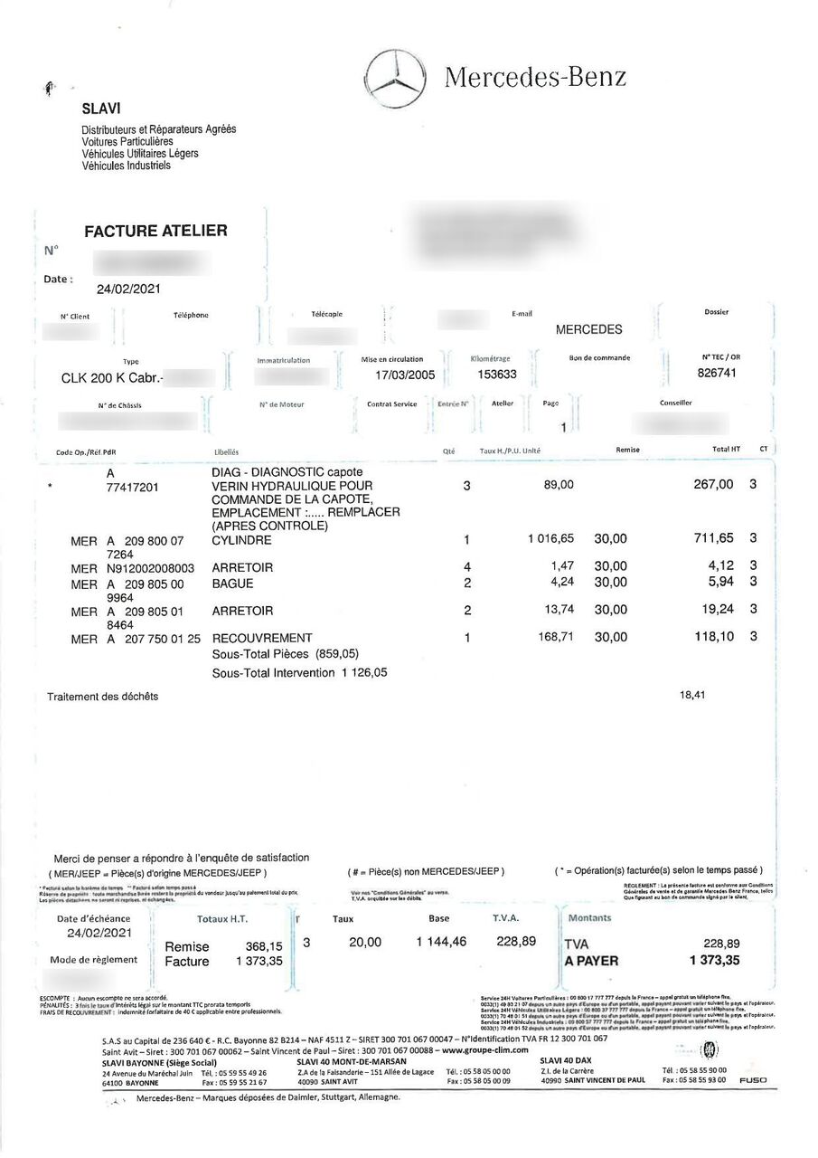 Photo MERCEDES BENZ CLK II