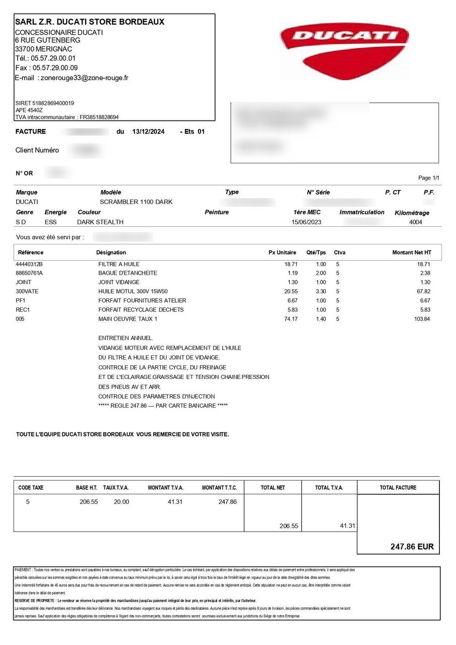 Photo DUCATI SCRAMBLER 1100