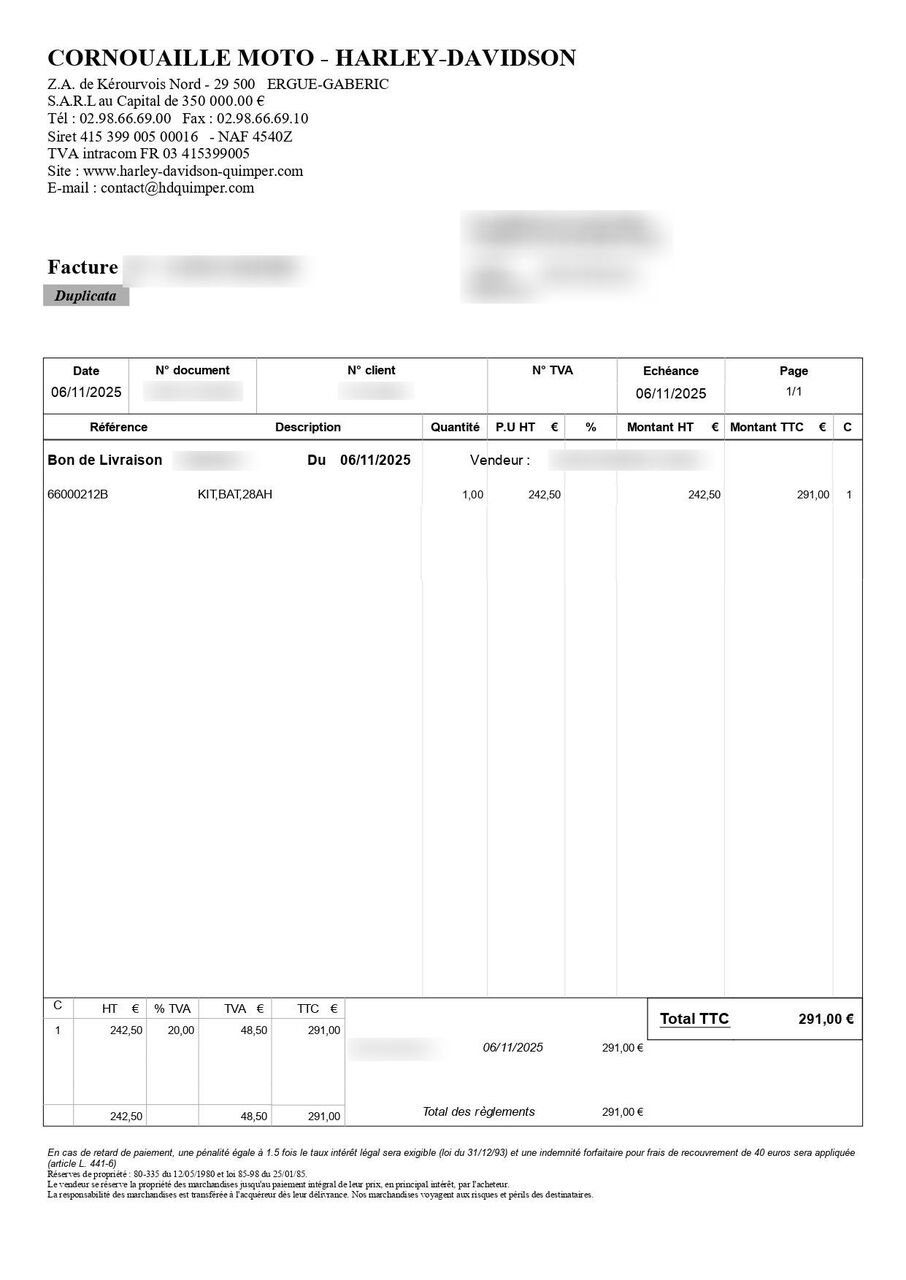 Photo HARLEY DAVIDSON ROAD