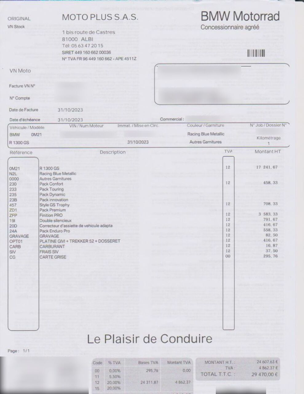 Photo BMW R 1300 GS TROPHY