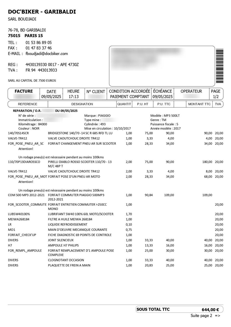 Photo PIAGGIO MP3 500 LT ABS