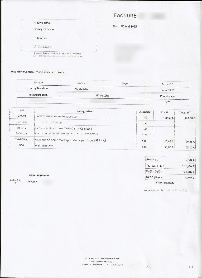 Photo HARLEY DAVIDSON 883 1