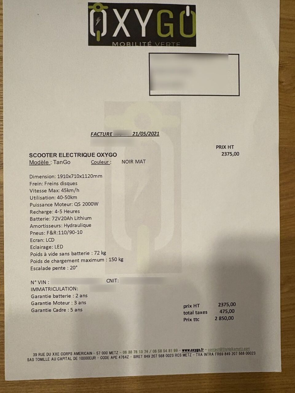 Photo SAKURA EV 2000 W - 50