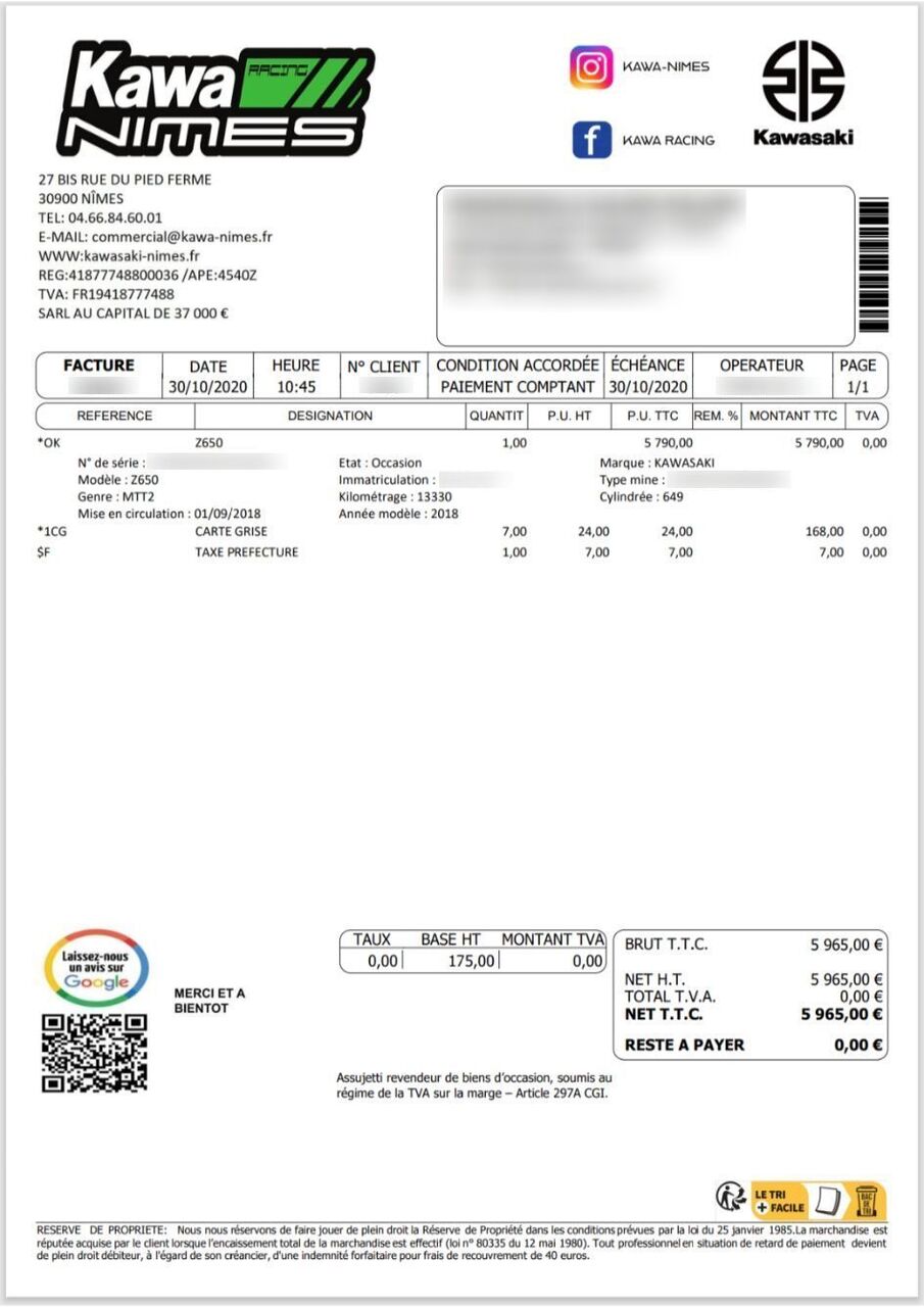 Photo KAWASAKI Z650 A2 ABS