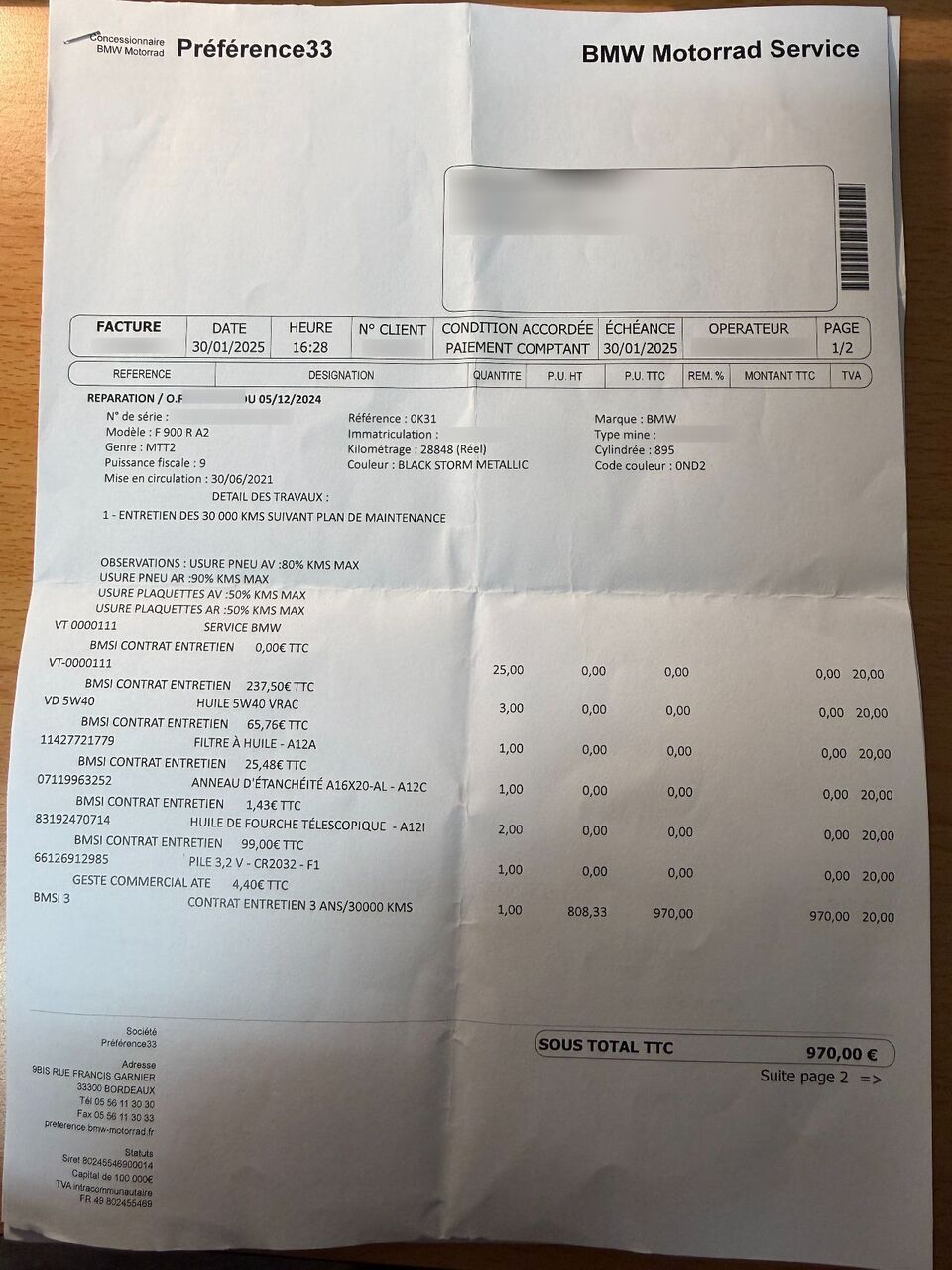 Photo BMW F 900 R A2 ABS