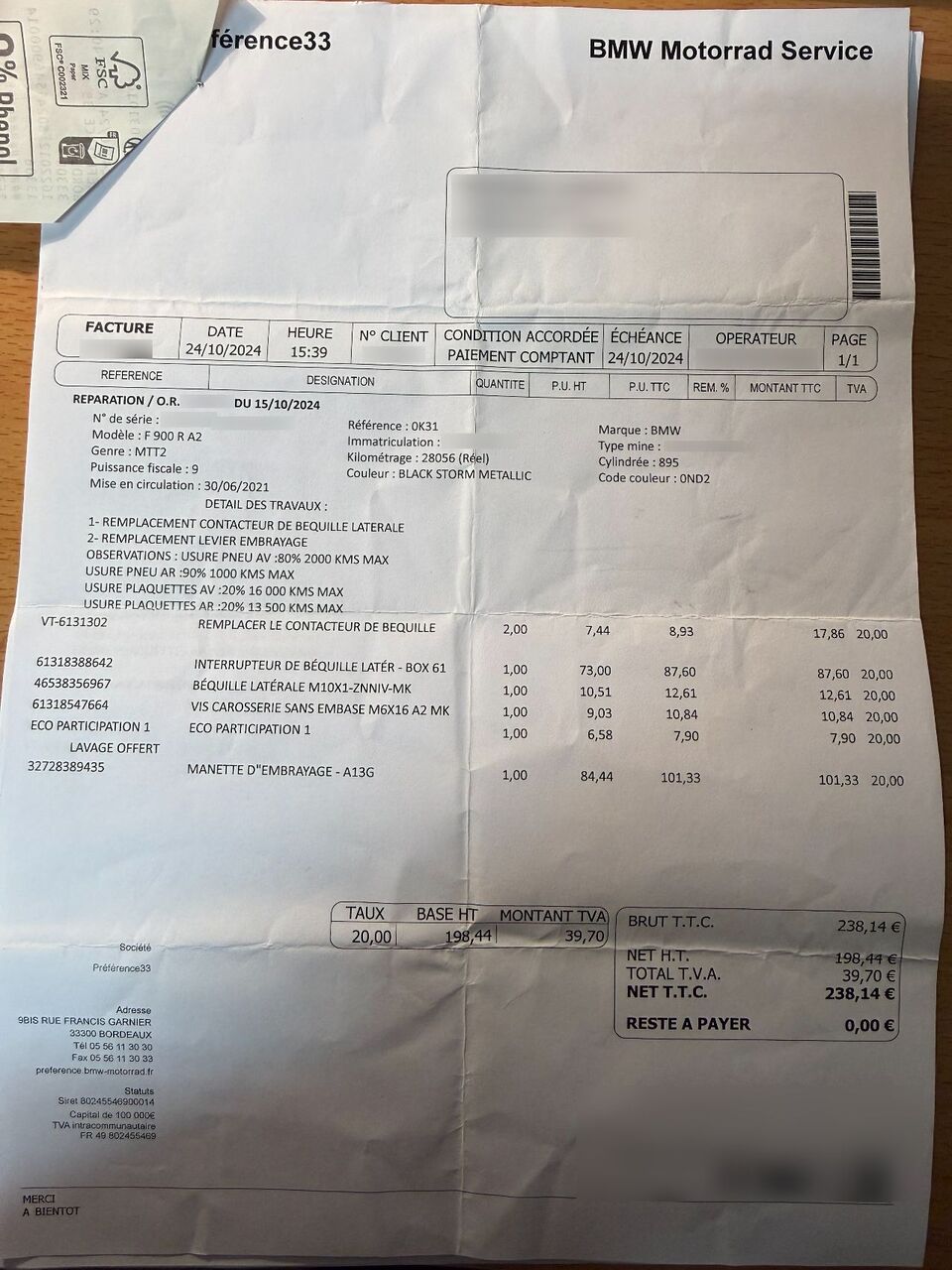 Photo BMW F 900 R A2 ABS