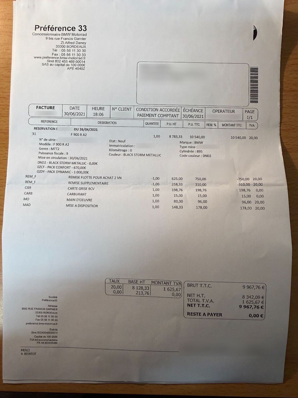 Photo BMW F 900 R A2 ABS