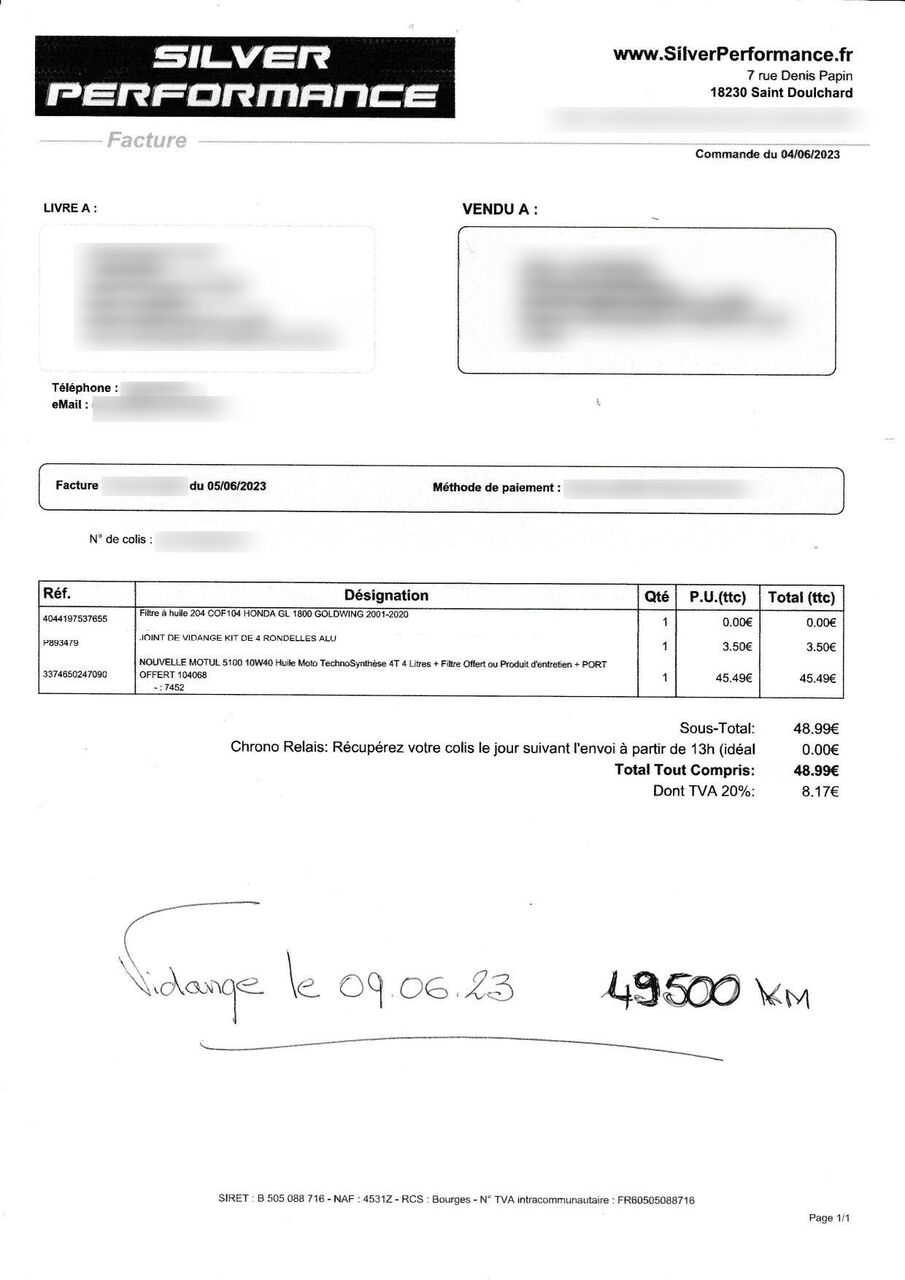 Photo HONDA GOLDWING 1800