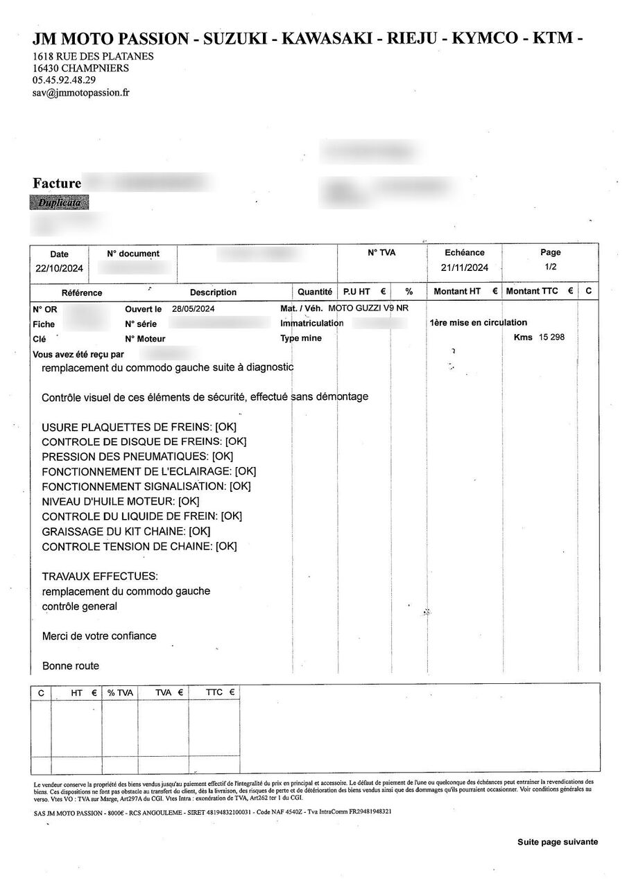 Photo MOTO GUZZI V9 ROAMER