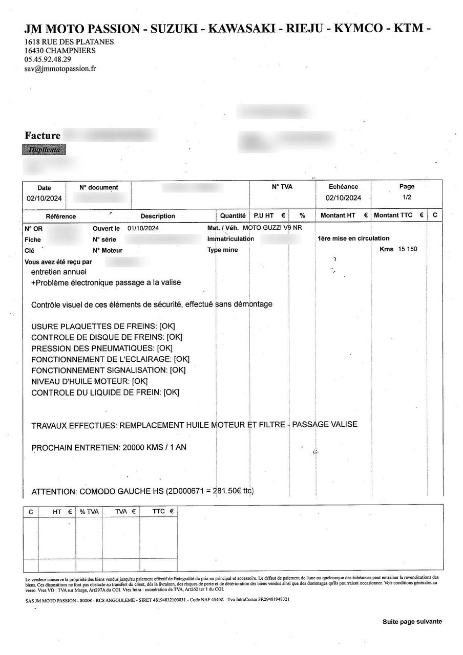 Photo MOTO GUZZI V9 ROAMER