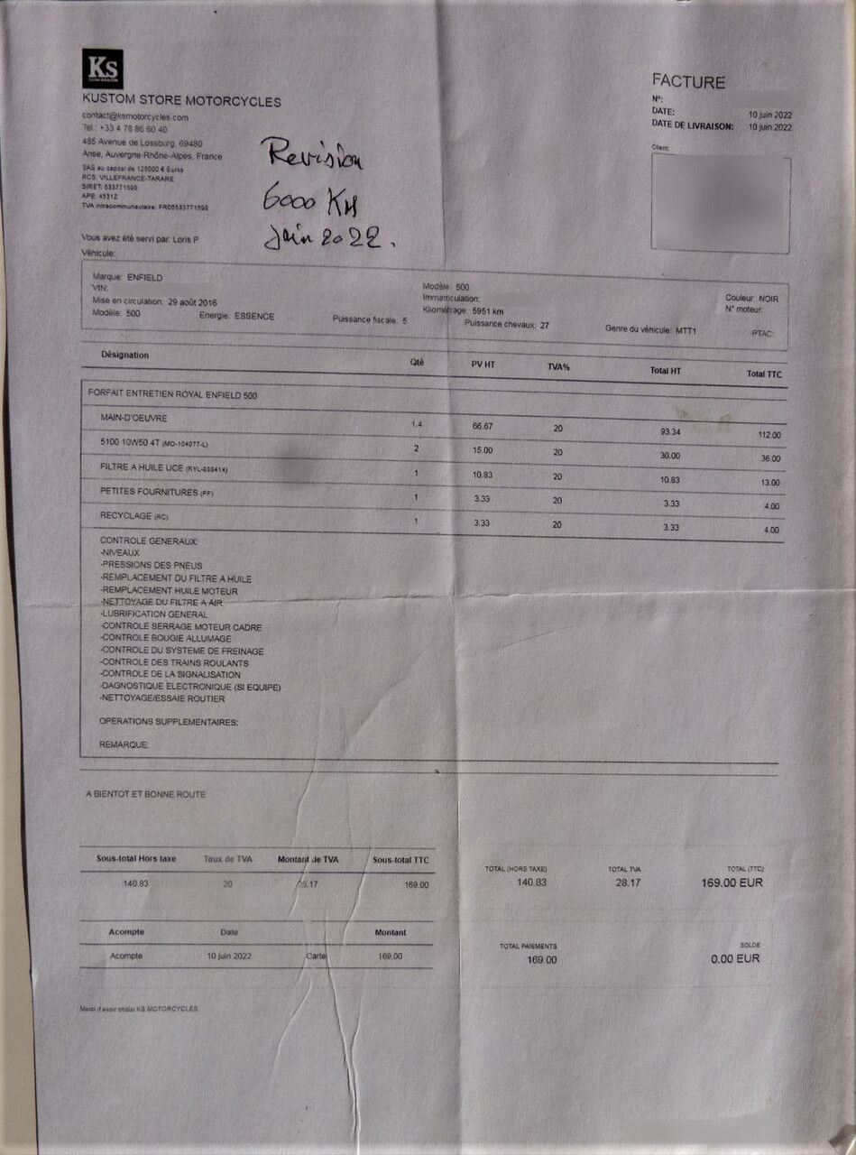 Photo ROYAL ENFIELD BULLET