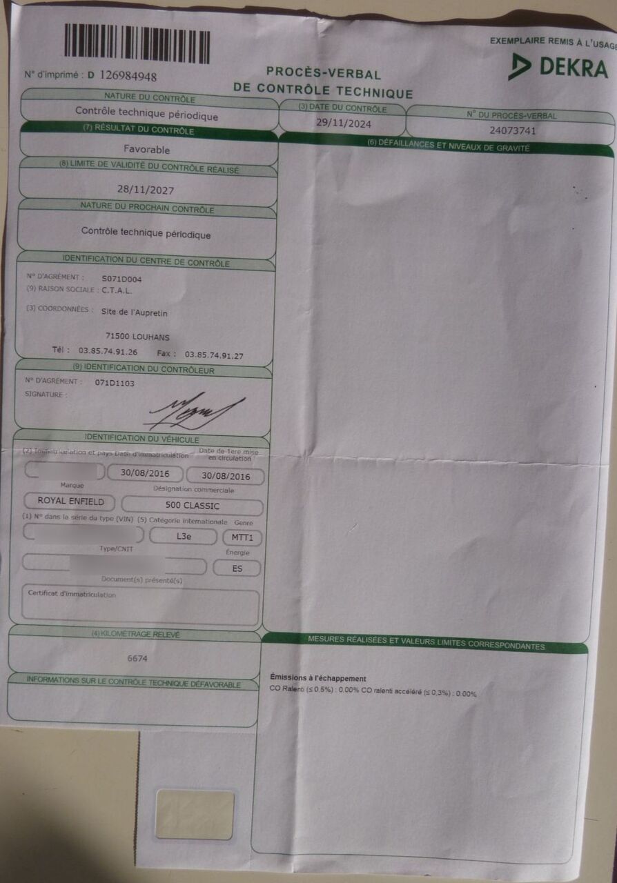 Photo ROYAL ENFIELD BULLET