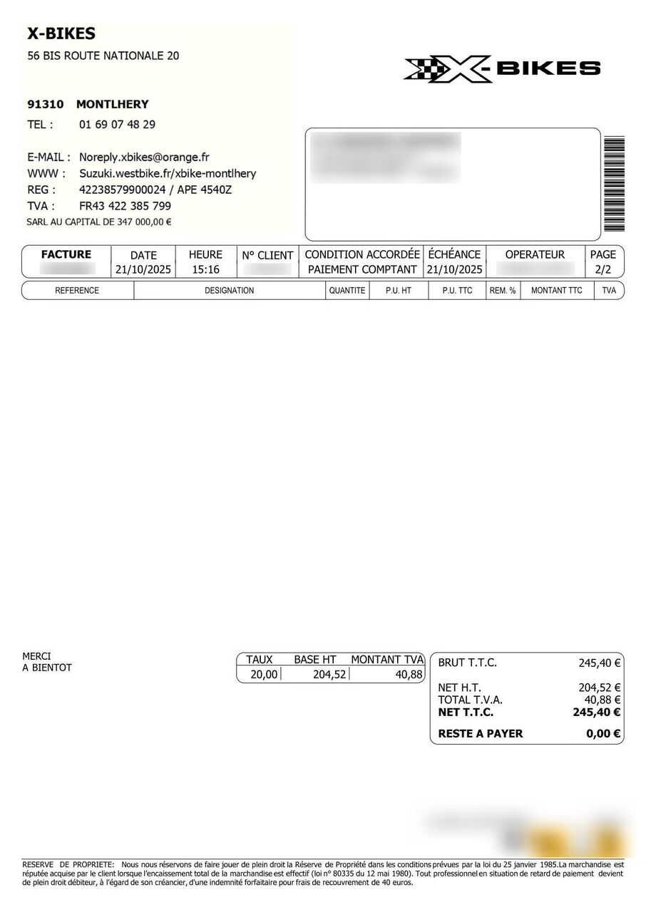 Photo SUZUKI GSR 750 FULL