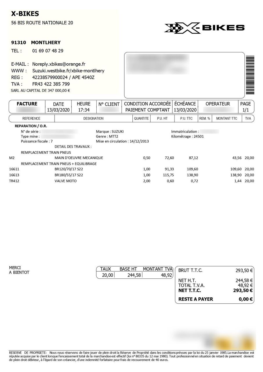 Photo SUZUKI GSR 750 FULL