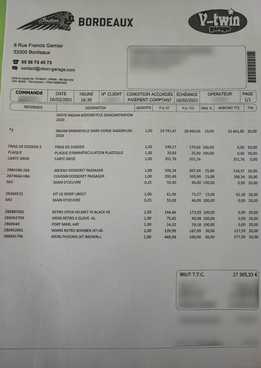 Photo INDIAN SPRINGFIELD ABS