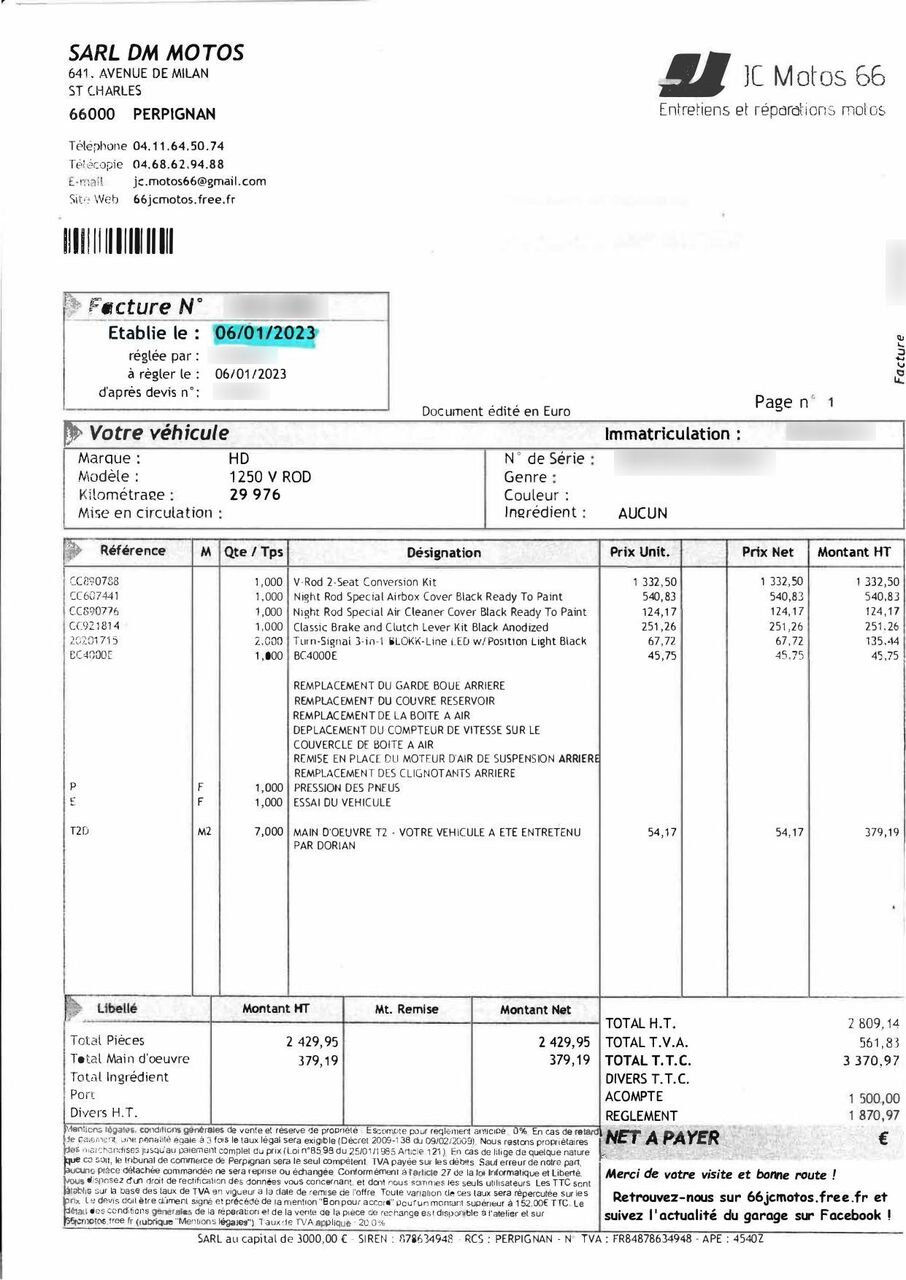 Photo HARLEY DAVIDSON NIGHT