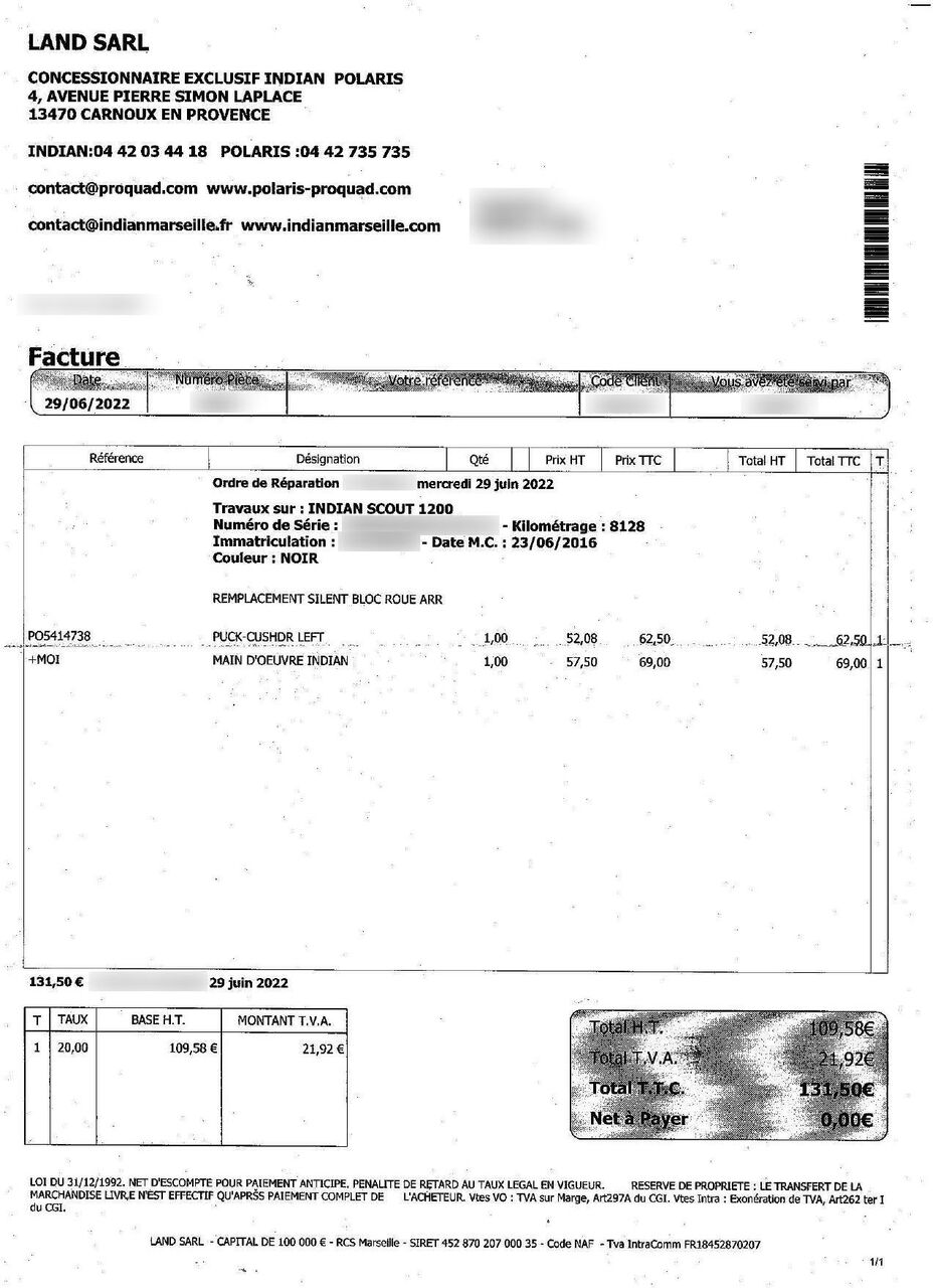 Photo INDIAN SCOUT 1133 ABS