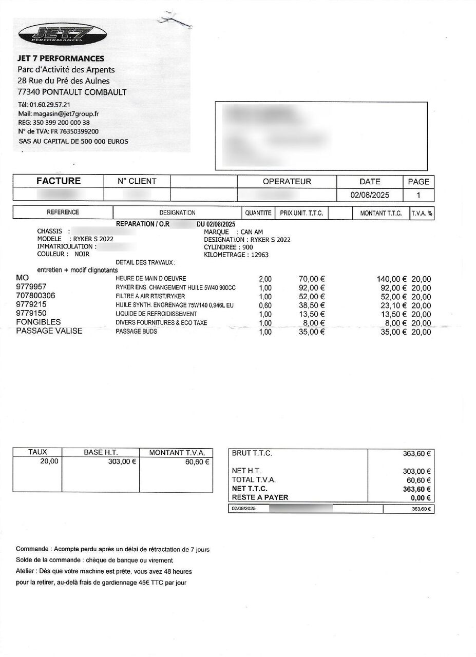 Photo CAN AM RYKER 900 SPORT