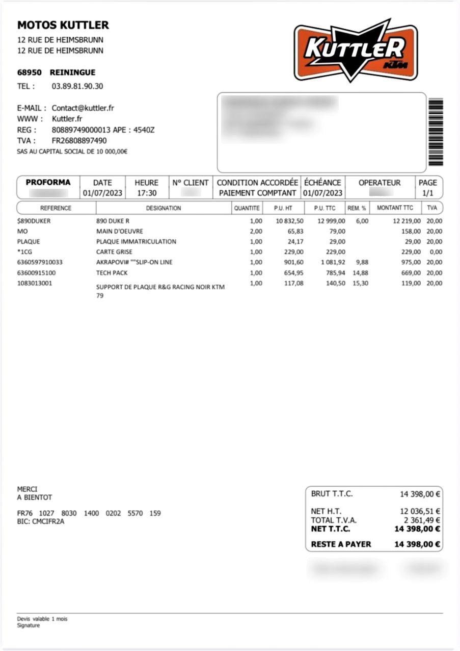 Photo KTM DUKE 890 R ABS