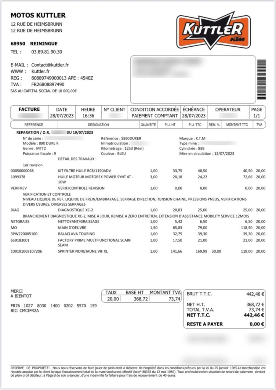 Photo KTM DUKE 890 R ABS