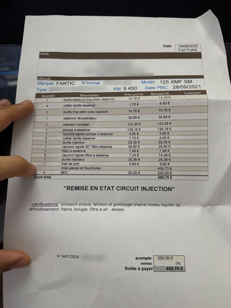 Photo FANTIC XMF 125 SM