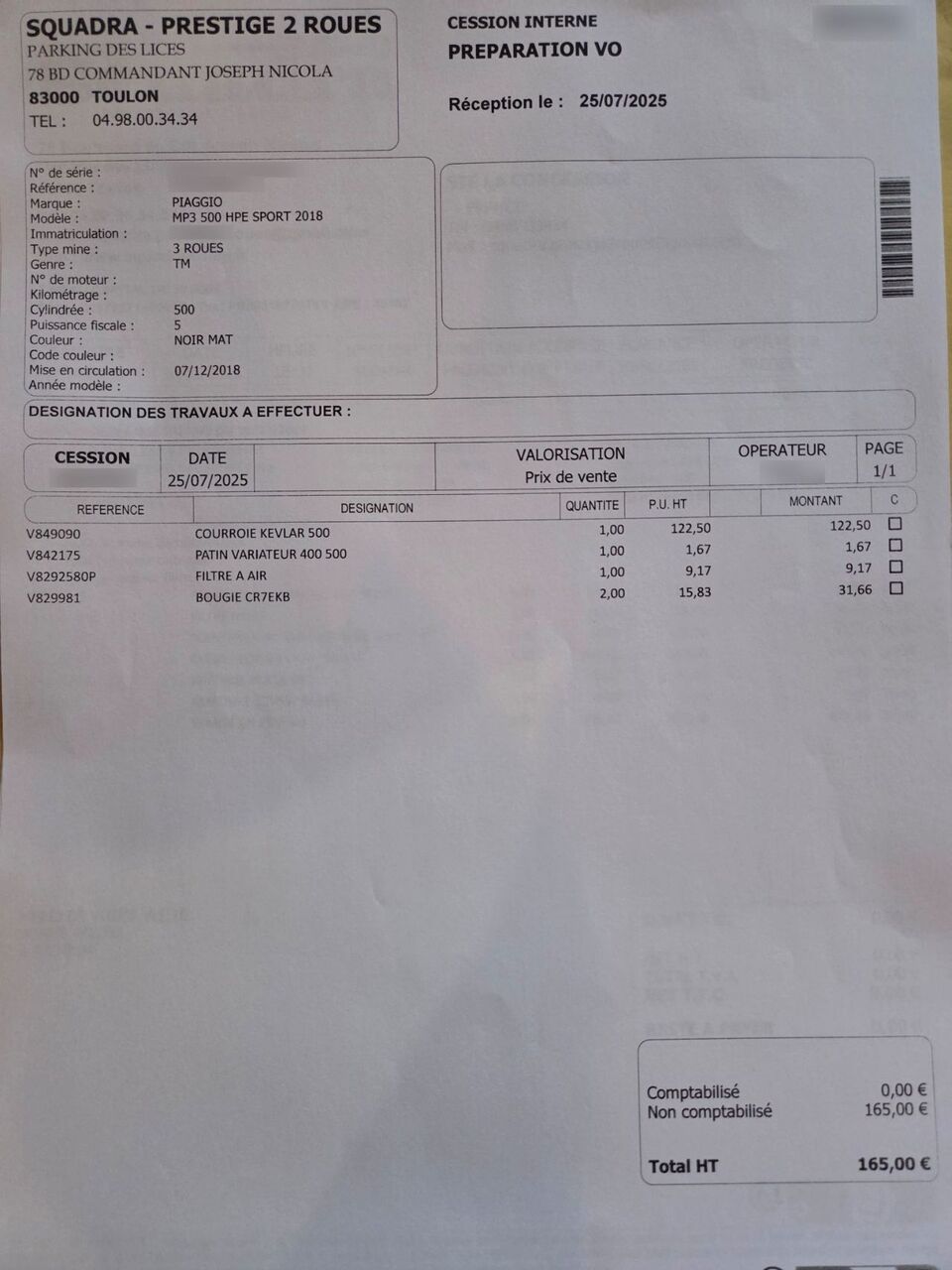 Photo PIAGGIO MP3 500 HPE