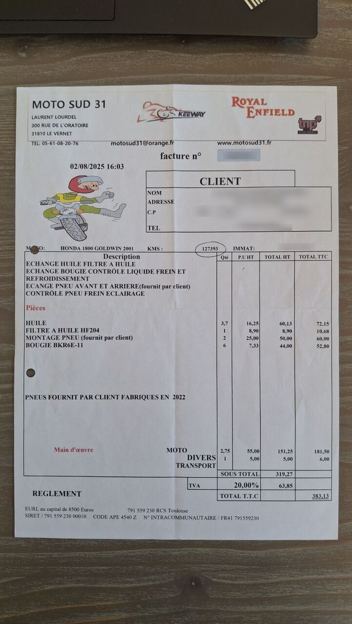 Photo HONDA GOLDWING 1800