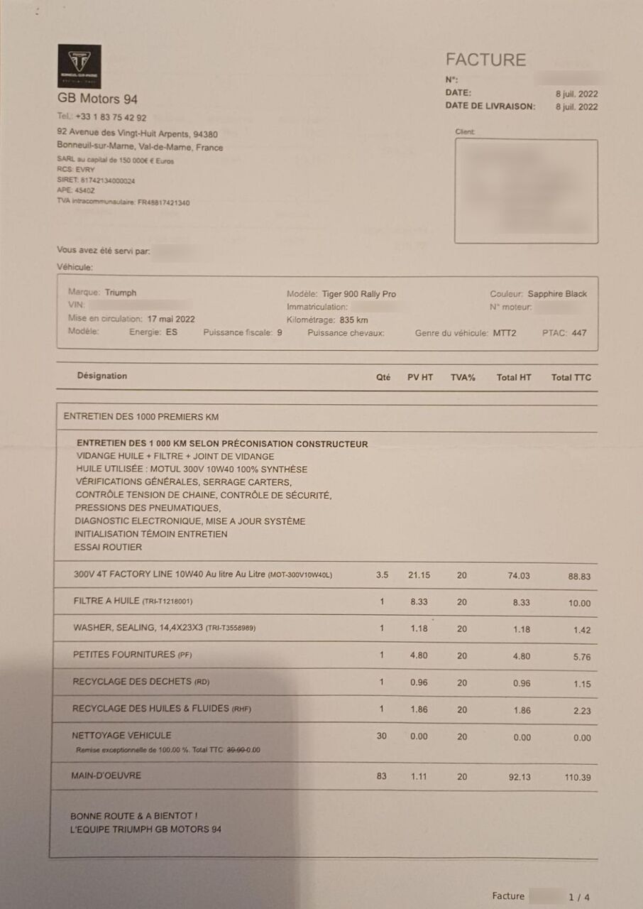 Photo TRIUMPH TIGER 900 PRO