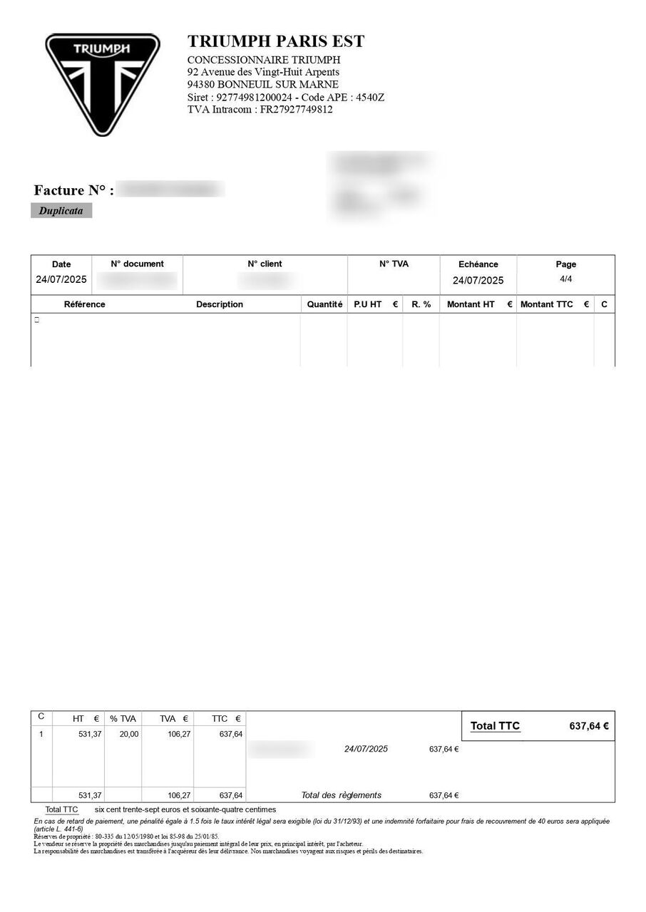 Photo TRIUMPH TIGER 900 PRO