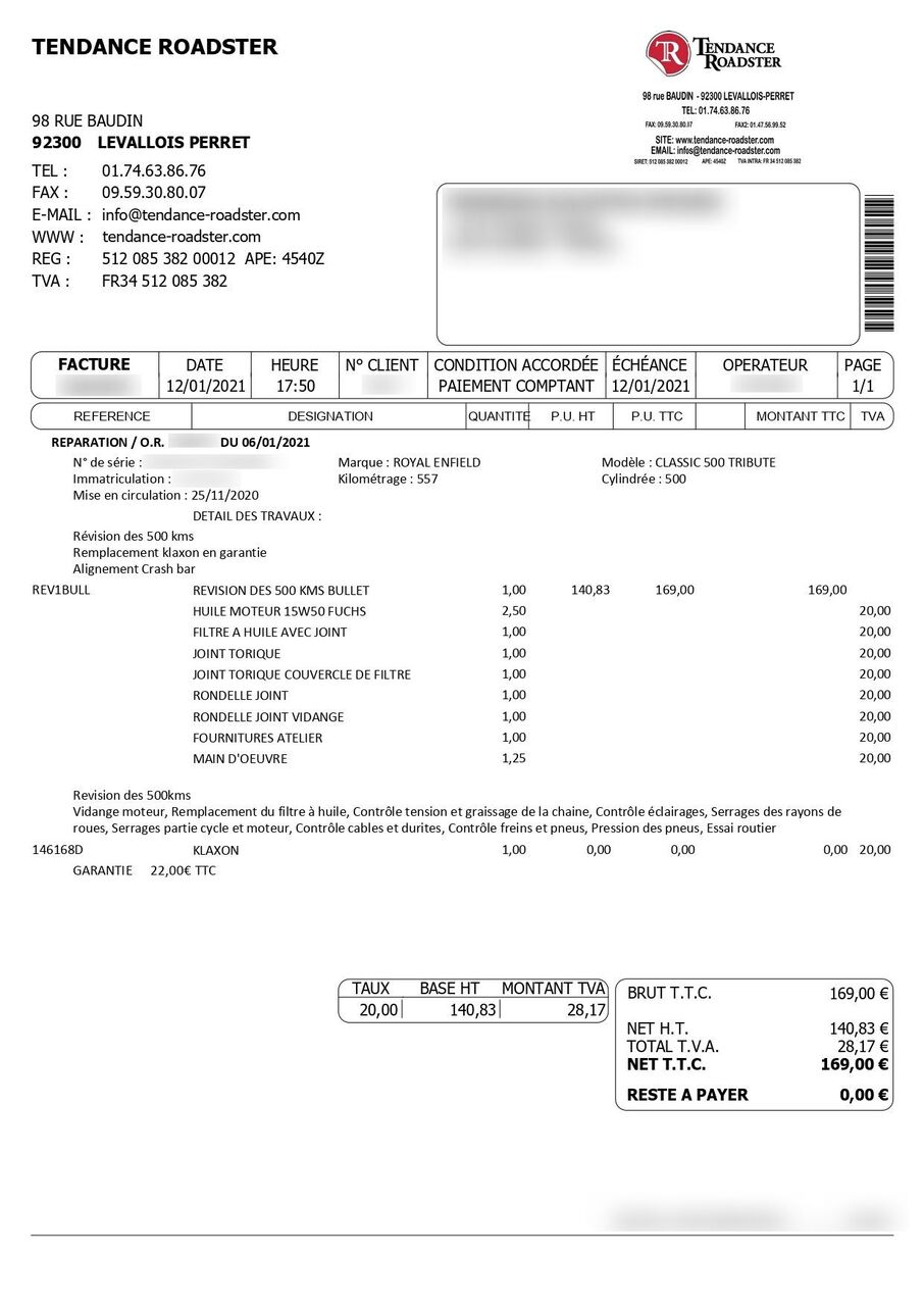 Photo ROYAL ENFIELD BULLET -