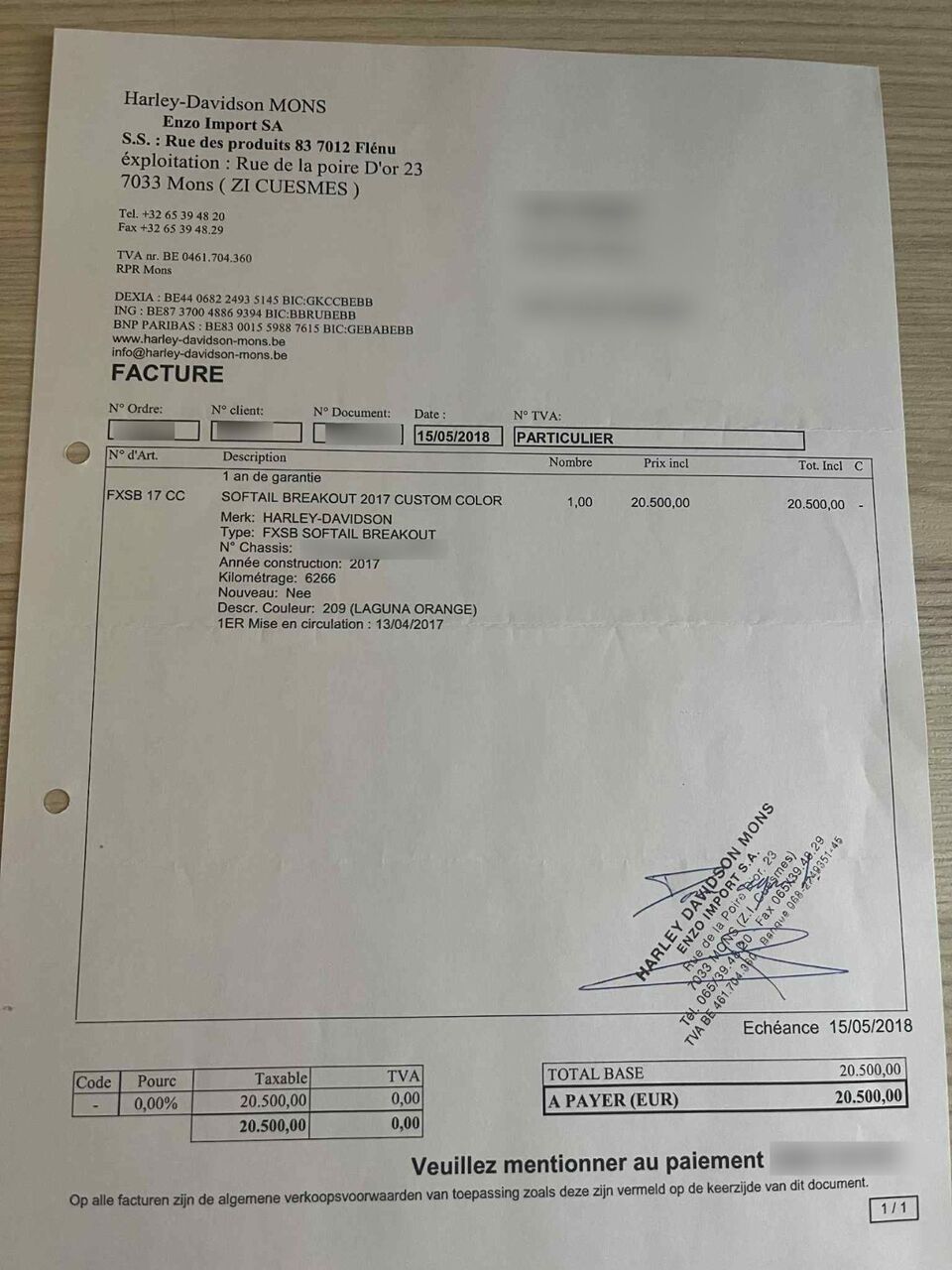 Photo HARLEY DAVIDSON 103