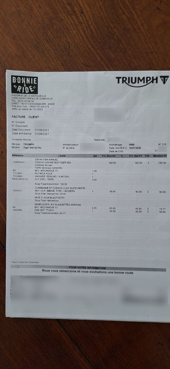 Photo TRIUMPH TIGER 900 GT