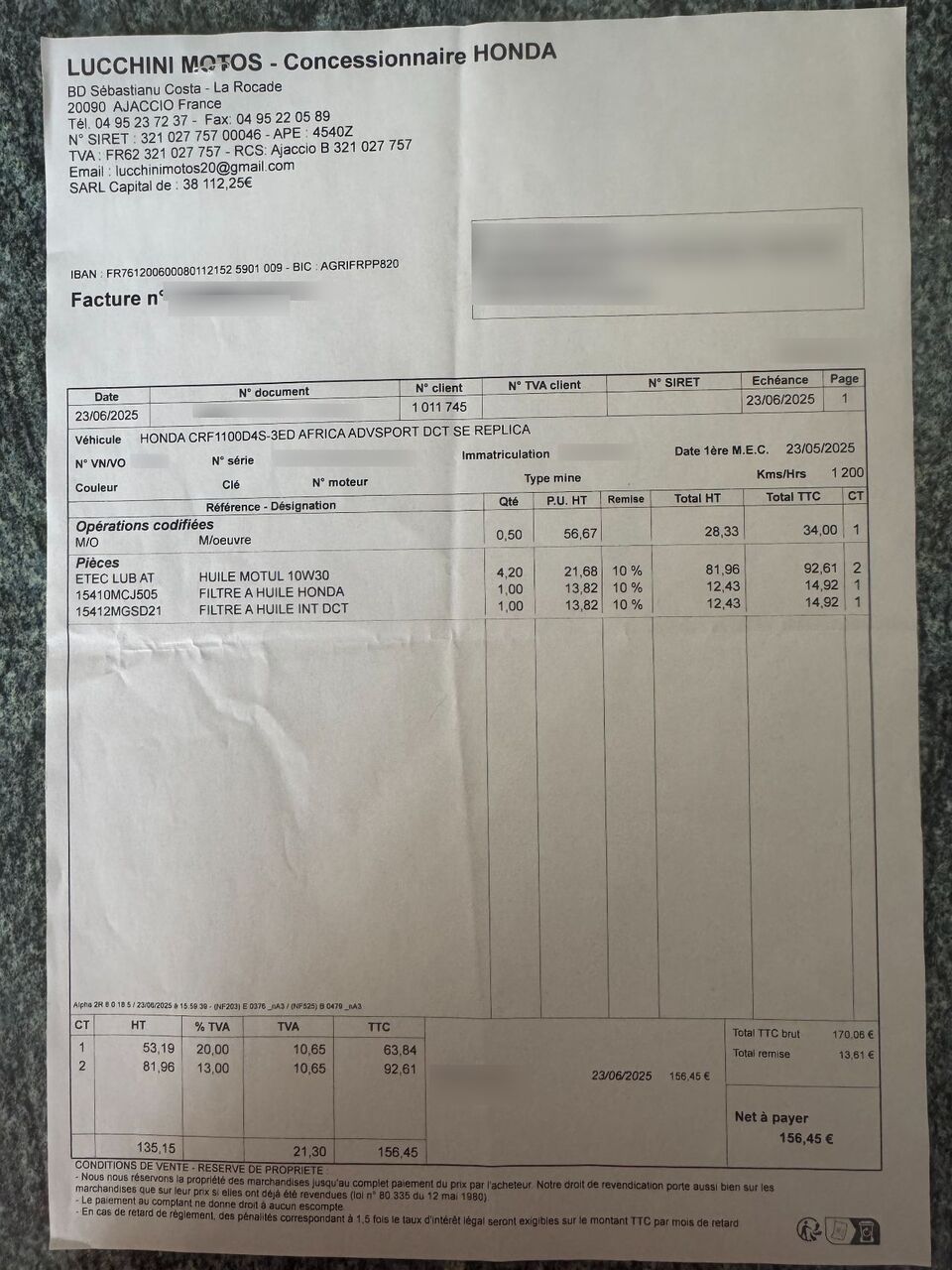 Photo HONDA AFRICA TWIN 1100