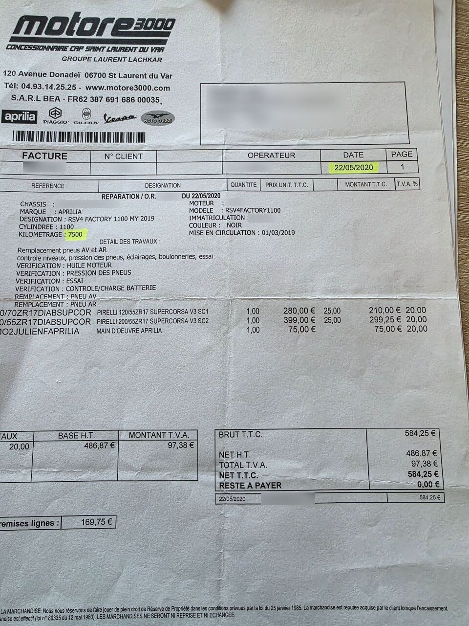 Photo APRILIA RSV4 1100 ABS