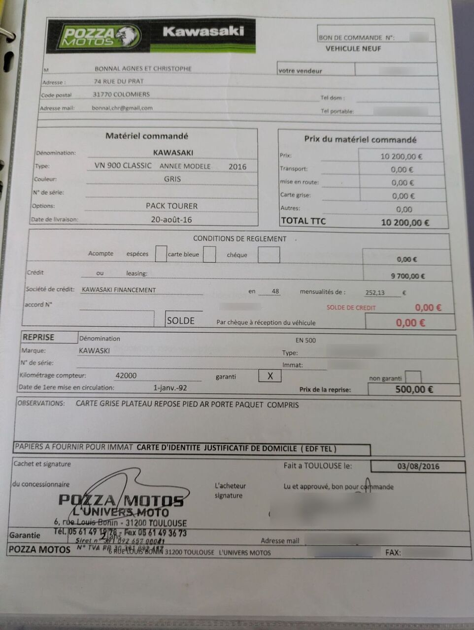 Photo KAWASAKI VULCAN 900