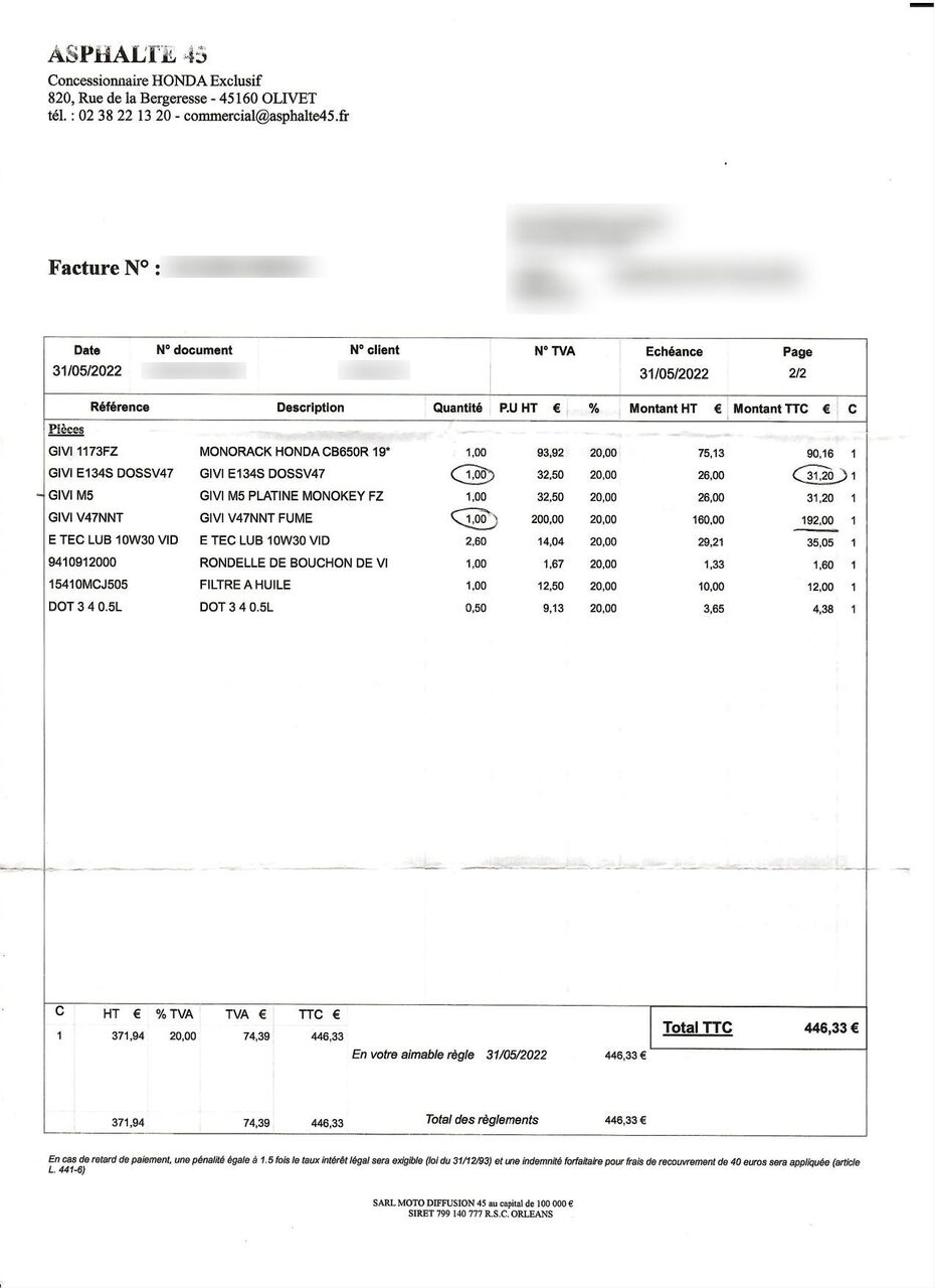 Photo HONDA CB 650 R A2 ABS