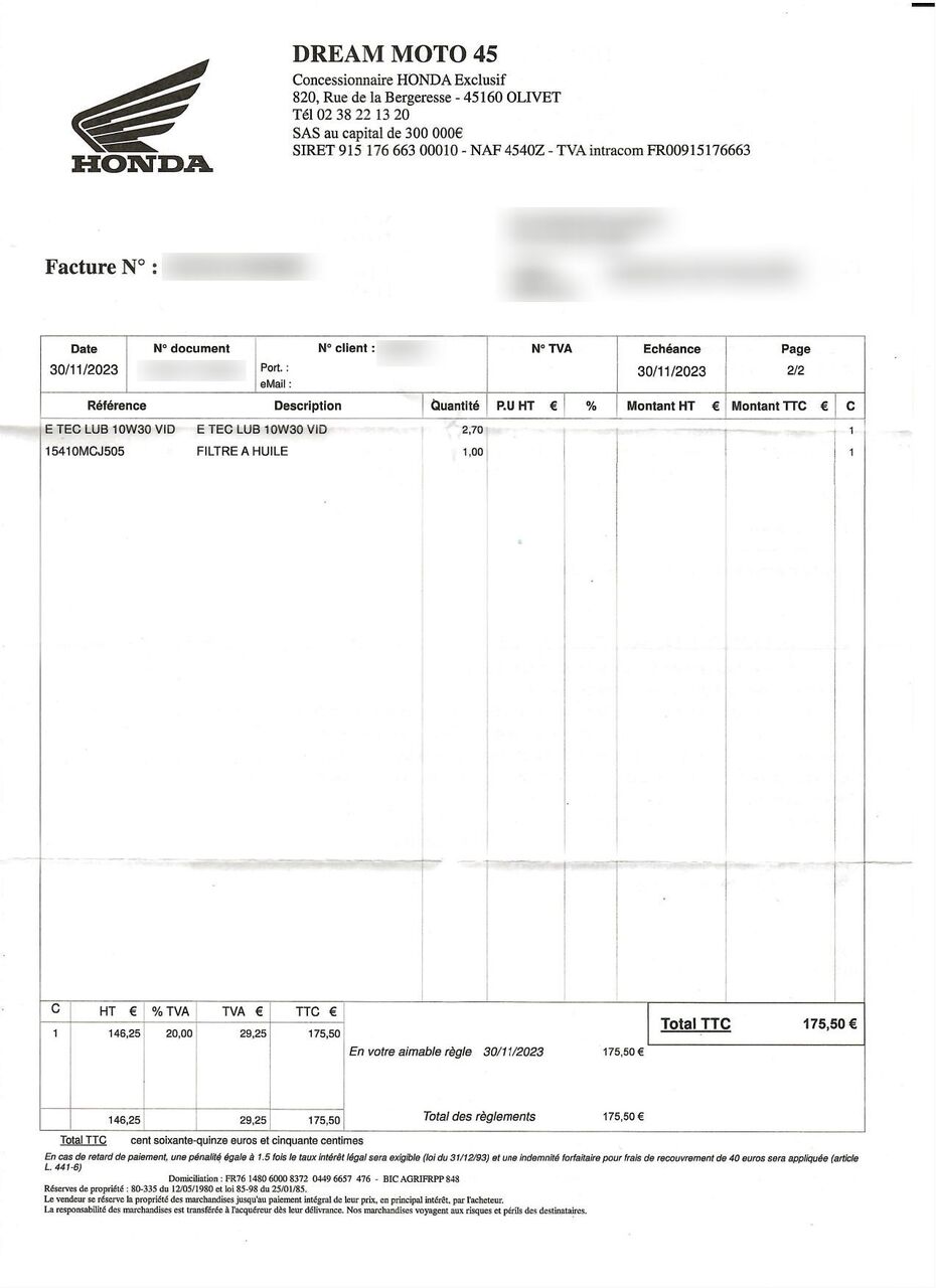 Photo HONDA CB 650 R A2 ABS
