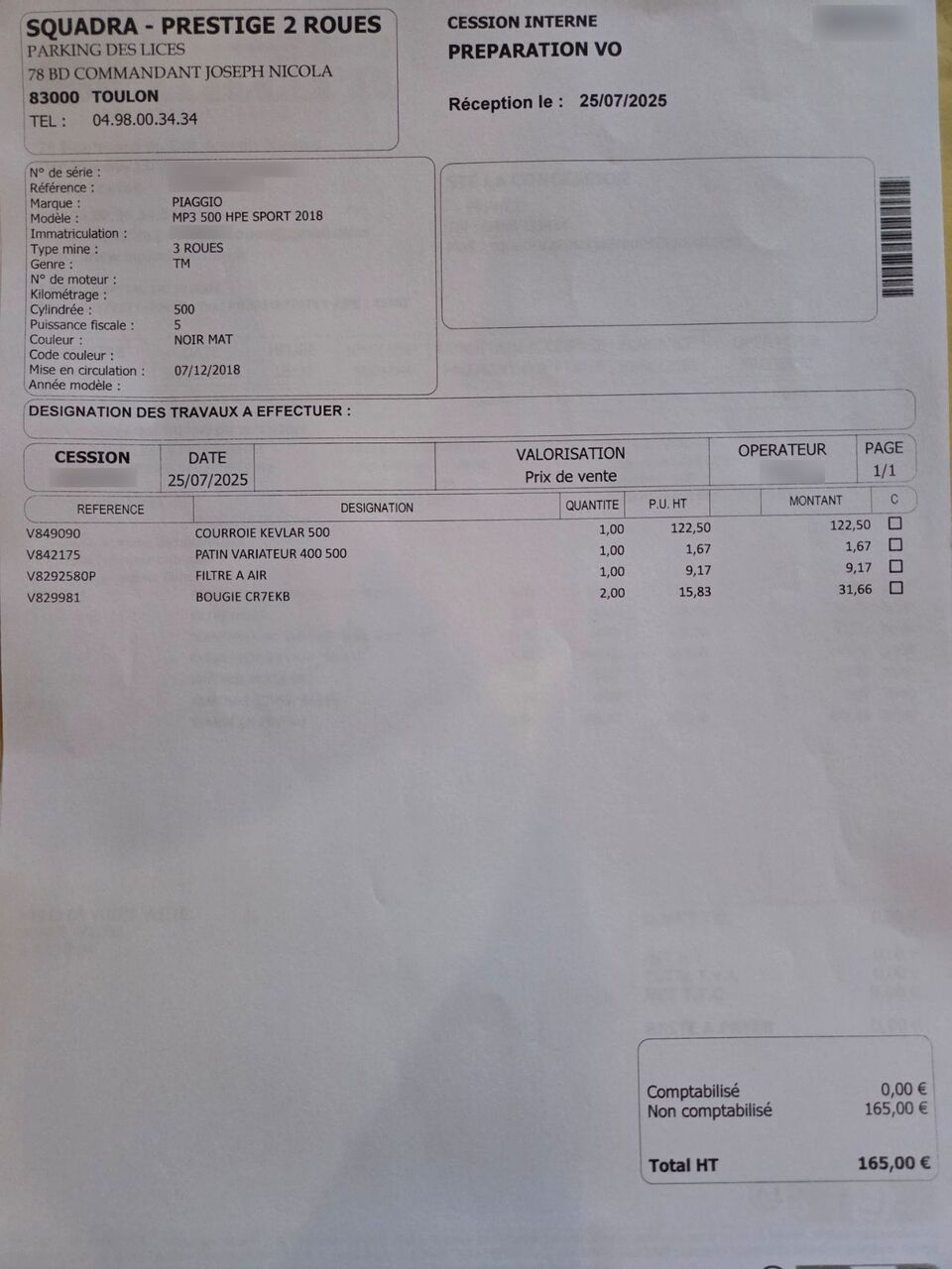 Photo PIAGGIO MP3 500 HPE