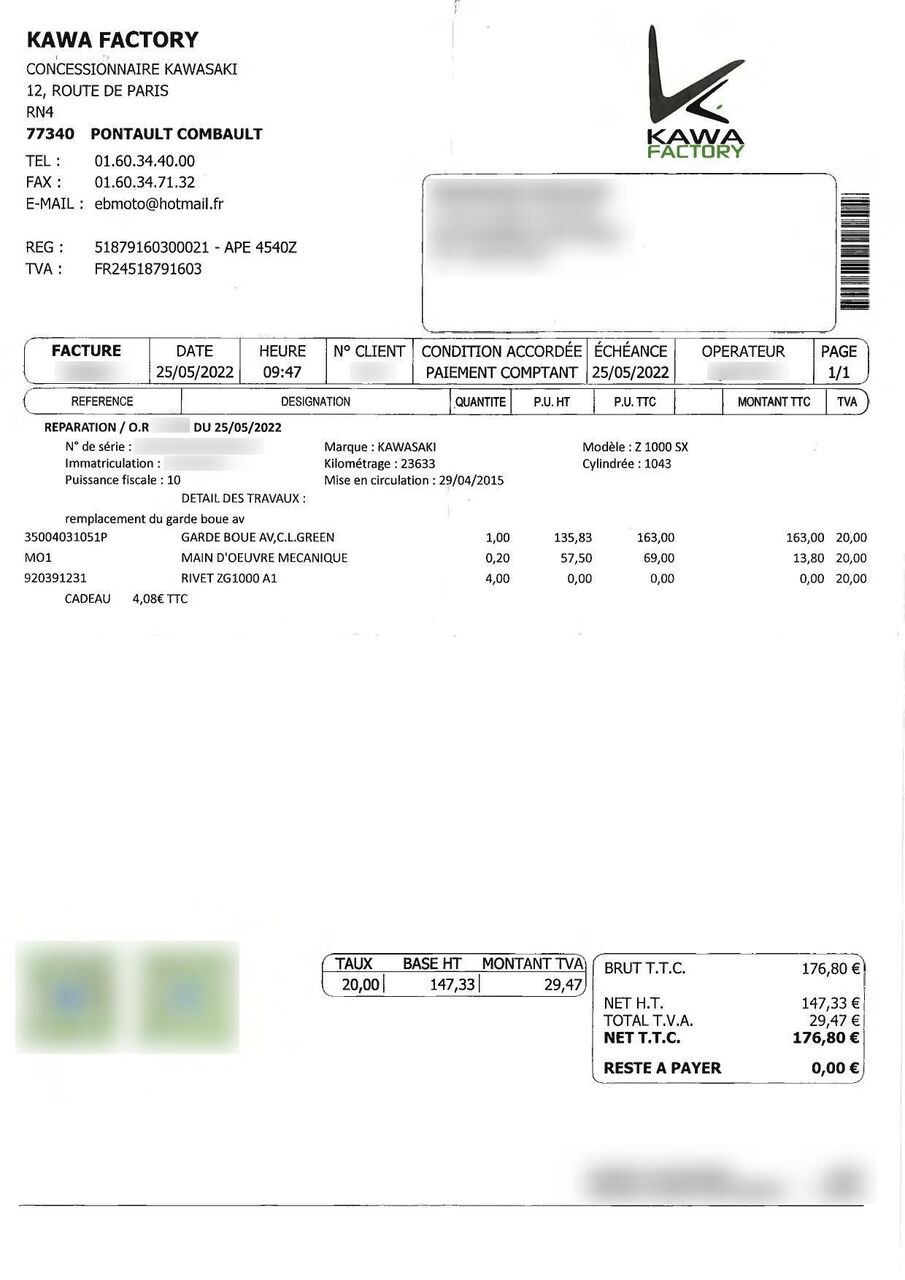 Photo KAWASAKI Z 1000 SX ABS